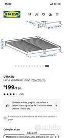 Letto impilabile Ikea utaker