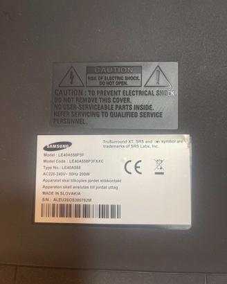 Tv Samsung 40" LCD Full HD - usato