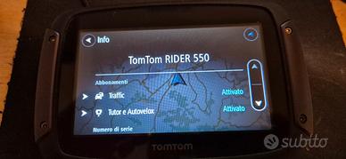 TOMTOM RIDER 550 con WiFi Mappe e Autovelox a Vita