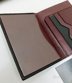 VALEXTRA PORTACARTE PORTADOCUMENTI PELLE BORDEAUX