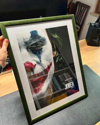 Poster Joker 2019 Incorniciato Legno e Vetro