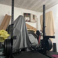 Squat Rack kingsbox, 167kg dischi, bilanciere ATX