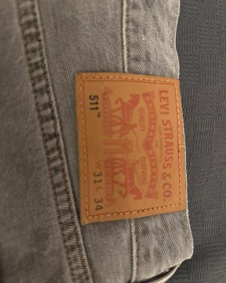 Jeans Levi’s 511 Slim grigi 31W 34L