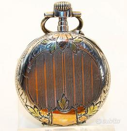 Stupendo orologio tasca argento oro 1880