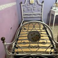 Letto singolo modello shabby + rete