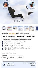 Cuscino per cervicale