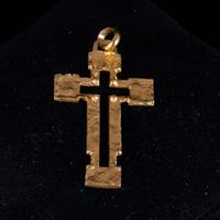Croce/Ciondolo in Oro Giallo 18K