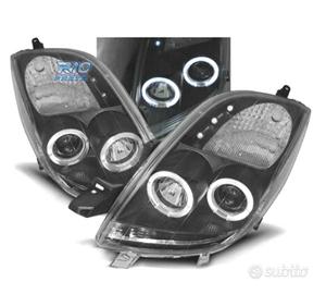 FARI TOYOTA YARIS 06-09 OCCHI ANGEL CCFL FONDO NER