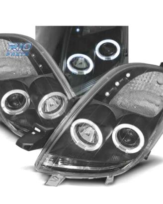 FARI TOYOTA YARIS 06-09 OCCHI ANGEL CCFL FONDO NER