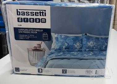 Completo letto 1,5 pz Bassetti in flanella 