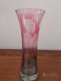 Vaso rosa verde sfumato