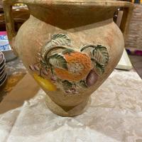 VASO IN TERRACOTTA DECORATO