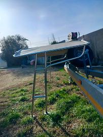 T top roll bar acciaio inox 