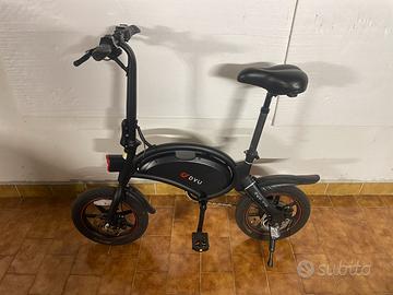 Bici elettrica bicicletta dyu D3+ pieghevole 14"