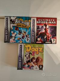 Videogioco GBA spiderman | rayman rabbids | dogz 2
