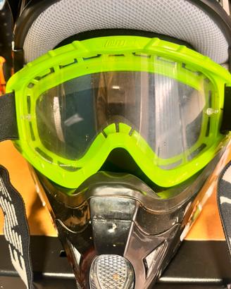casco  taglia xl più occhiali