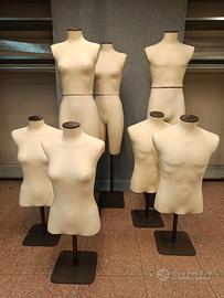 13 manichini e busti uomo donna (anche singolo pz)