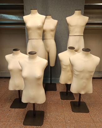 13 manichini e busti uomo donna (anche singolo pz)