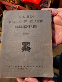 libri antico 4 elementare età fascista