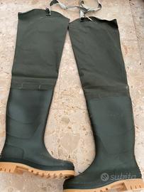 Stivali gomma coscia verde