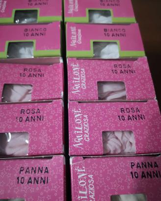 Set 12 collant bambina 10 anni
