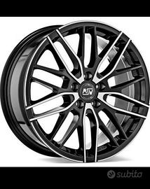 Cerchi 17” MSW 72  GLOSS BLACK FULL POLISHED