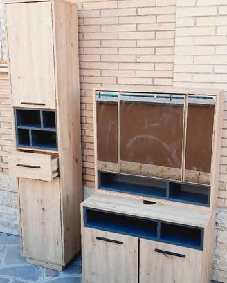 Set da bagno completo con mobile sotto lavandino