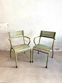 Coppia di sedie anni 60 industriali francesi.