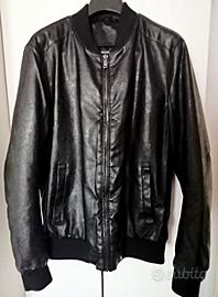 Giubbino nero ecopelle