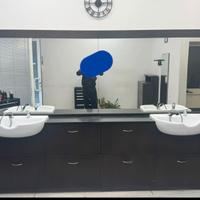 Bancone da barbiere 360 cm