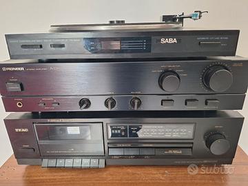 Set Hi-Fi Vintage PIONEER + SABA + TEAC