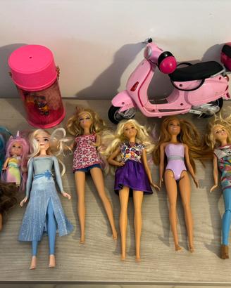 Lotto Barbie Mattel + vespa Barbie + altro