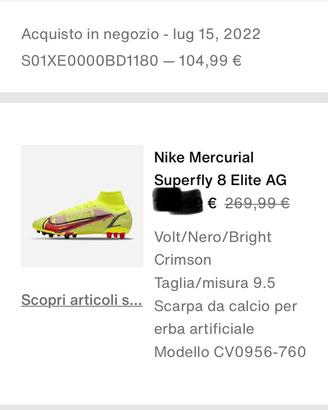Scarpa calcio Nike Mercurial Superfly 8 Elite AG