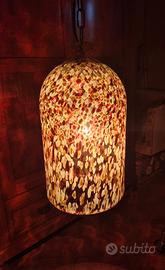Lampadario in vetro di murano anni 