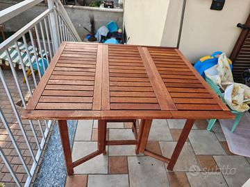 Tavolo Legno Esterno Pieghevole