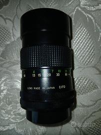 Obiettivo Canon 135 mm. Utilizzato so Canon Ftb