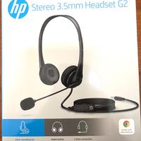 CUFFIE HP HEADSET G2 3,5 MM. Nuove in Scatola