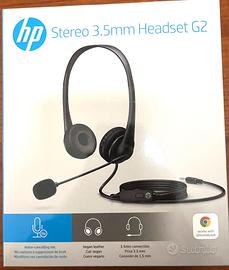 CUFFIE HP HEADSET G2 3,5 MM. Nuove in Scatola