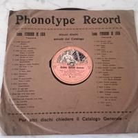 Disco 78rpm grammofono La Fonografia Nazionale Mil