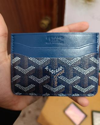 portacarte goyard blu 