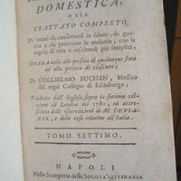 Libro di medicina domestica del 1782