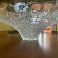 Centrotavolo in cristallo e portacenere