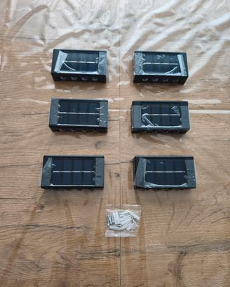 6 pezzi lampada solare da parete con sensore .