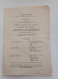 Augusteo Stagione 1931-32 ARTHUR RUBINSTEIN