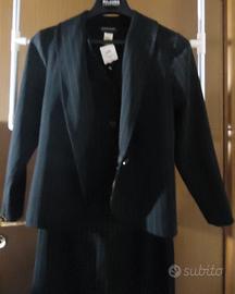 Atelier completo nero a righe da 3 pezzi