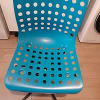 sedia scrivania regolabile con rotelle
