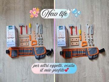 Set attrezzi in legno per bambini