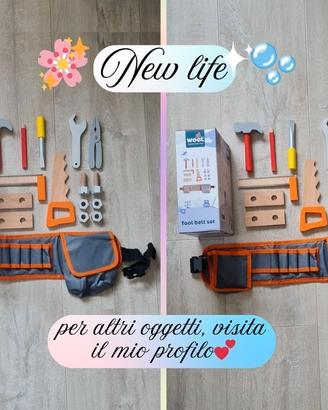 Set attrezzi in legno per bambini