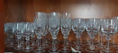 servizio bicchieri cristallo vintage