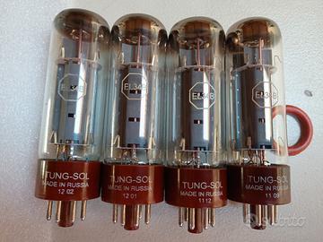 EL34B Tungsol Quartetto Matchato pari al nuovo